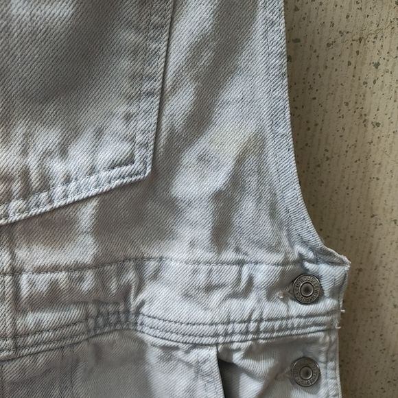Levi's Denim Overalls Medium Light Wash Denim Two Horse Brand Clean - Picture 4 of 16